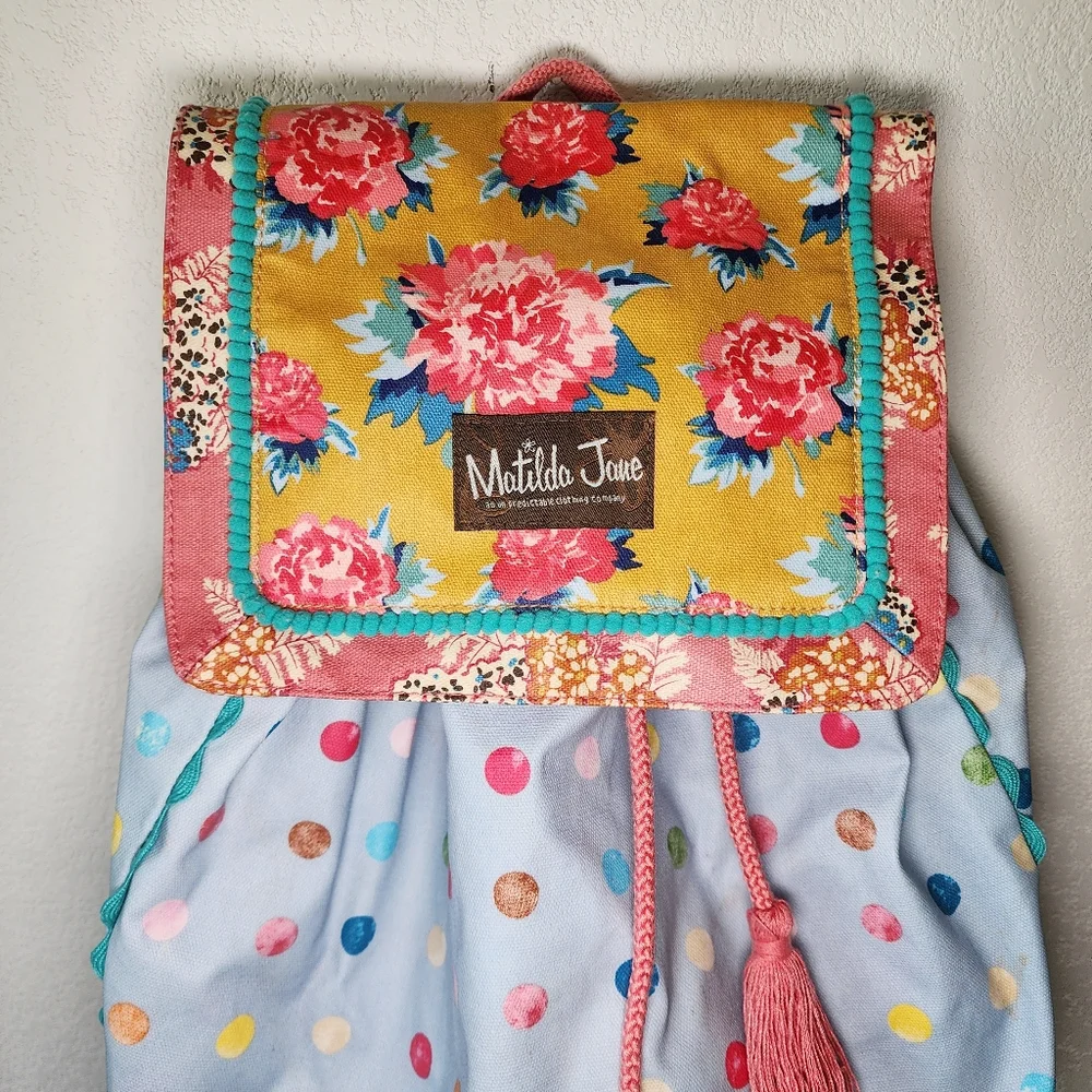 Matilda Jane Floral Polka Dot Make A‎ Splash Back Pack